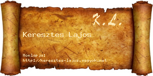Keresztes Lajos névjegykártya
